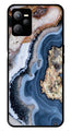 Marble Design Metal Mobile Case for Realme C35   (Design No -53)