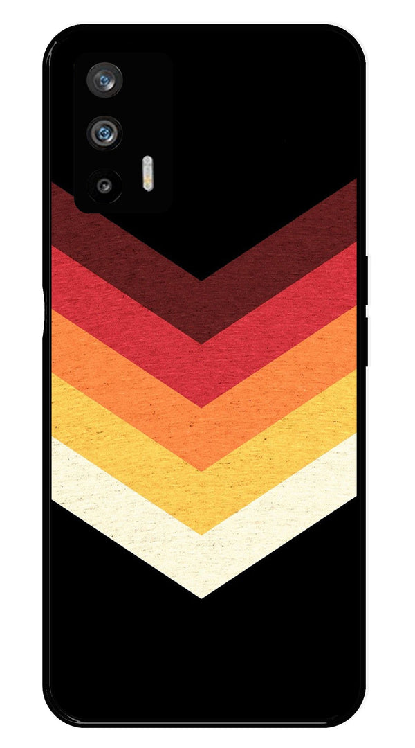 MultiColor Arrow Metal Mobile Case for Realme GT   (Design No -04)