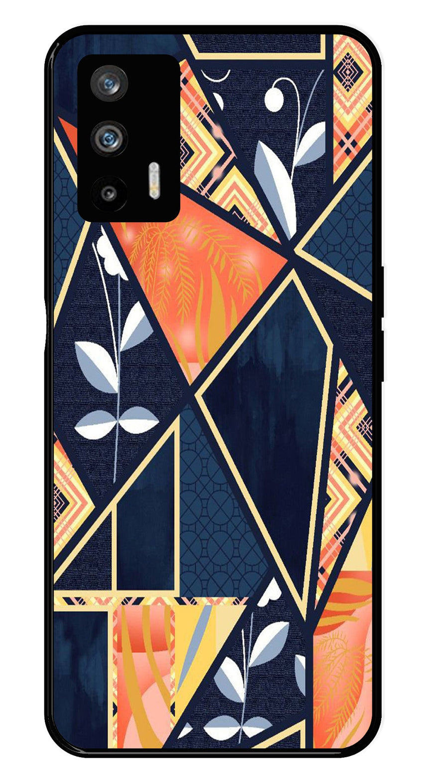 Marble Design Metal Mobile Case for Realme GT   (Design No -07)