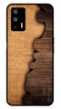 Wooden Design Metal Mobile Case for Realme GT   (Design No -13)