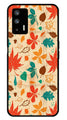 Leafs Design Metal Mobile Case for Realme GT   (Design No -14)