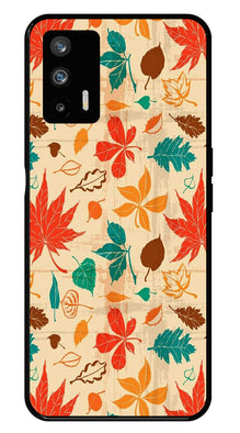 Leafs Design Metal Mobile Case for Realme GT
