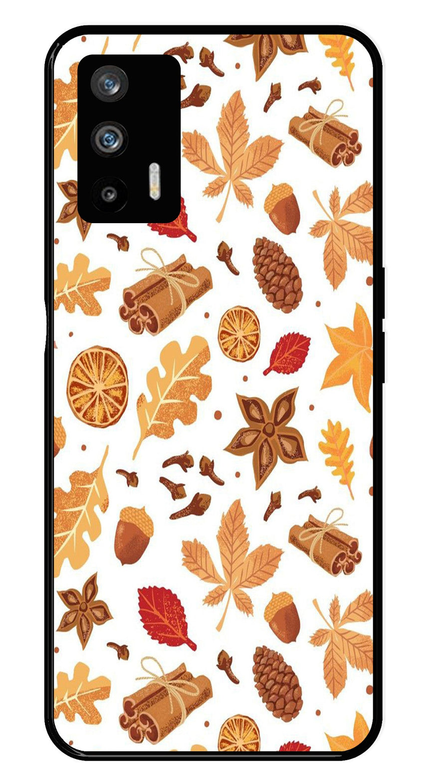 Autumn Leaf Metal Mobile Case for Realme GT   (Design No -19)