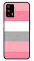 Pink Pattern Metal Mobile Case for Realme GT   (Design No -23)