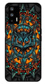 Owl Pattern Metal Mobile Case for Realme GT   (Design No -42)