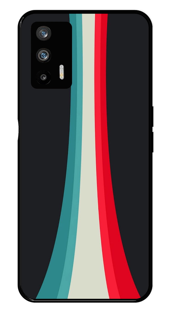 Modern Art Colorful Metal Mobile Case for Realme GT   (Design No -48)