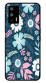 Flower Leaves Design Metal Mobile Case for Realme GT   (Design No -50)