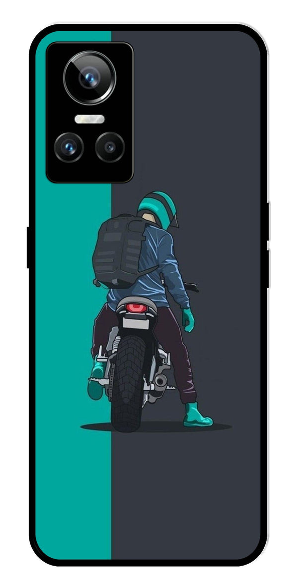 Bike Lover Metal Mobile Case for Realme GT Neo 3   (Design No -05)