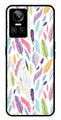 Colorful Feathers Metal Mobile Case for Realme GT Neo 3   (Design No -06)