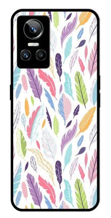 Colorful Feathers Metal Mobile Case for Realme GT Neo 3