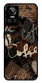 Coffee Pattern Metal Mobile Case for Realme GT Neo 3   (Design No -37)