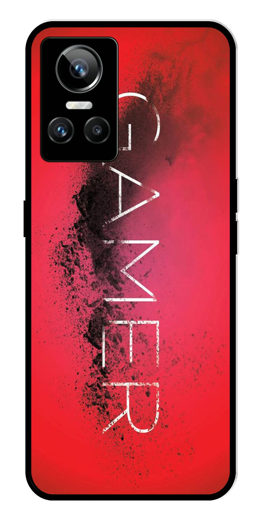 Gamer Pattern Metal Mobile Case for Realme GT Neo 3   (Design No -41)