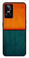 Orange Green Pattern Metal Mobile Case for Realme GT Neo 3   (Design No -45)