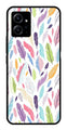 Colorful Feathers Metal Mobile Case for Redmi Note 12 4G   (Design No -06)