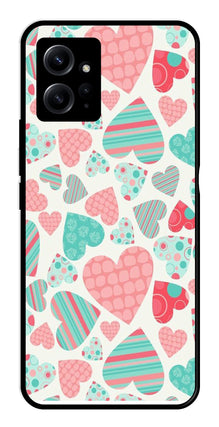Hearts Pattern Metal Mobile Case for Redmi Note 12 4G