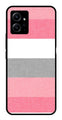 Pink Pattern Metal Mobile Case for Redmi Note 12 4G   (Design No -23)