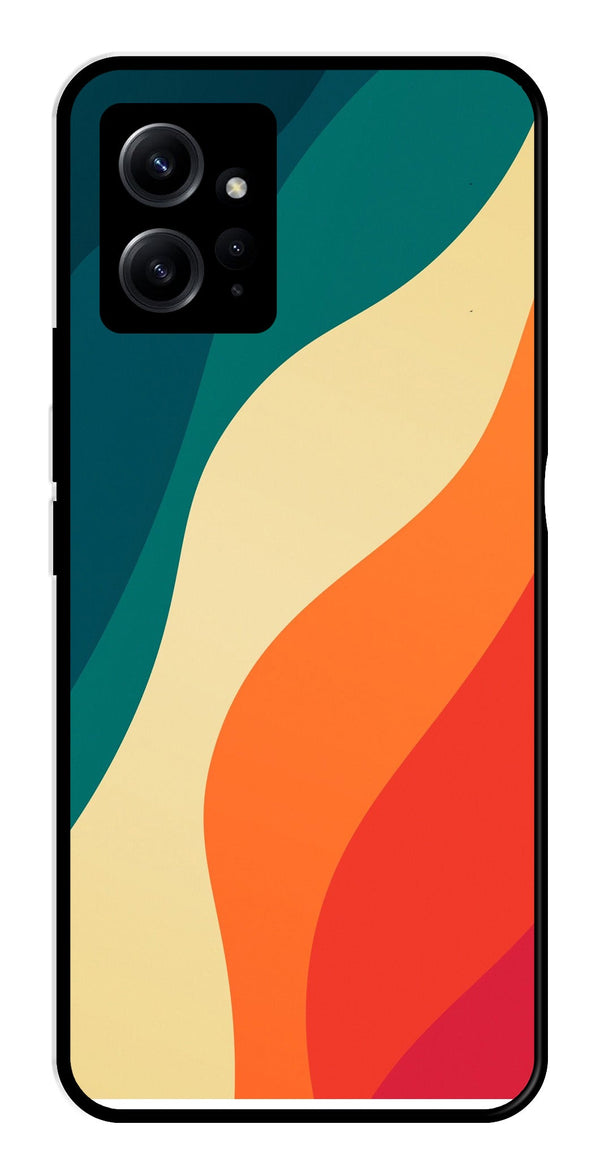 Muted Rainbow Metal Mobile Case for Redmi Note 12 4G   (Design No -39)
