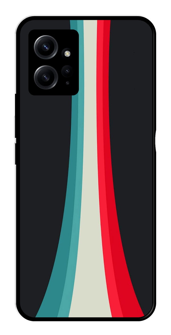 Modern Art Colorful Metal Mobile Case for Redmi Note 12 4G   (Design No -48)