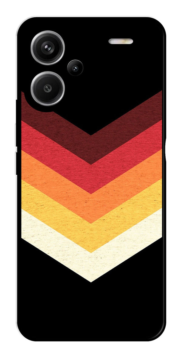 MultiColor Arrow Metal Mobile Case for Redmi Note 13 Pro Plus 5G   (Design No -04)