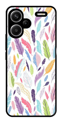 Colorful Feathers Metal Mobile Case for Redmi Note 13 Pro Plus 5G
