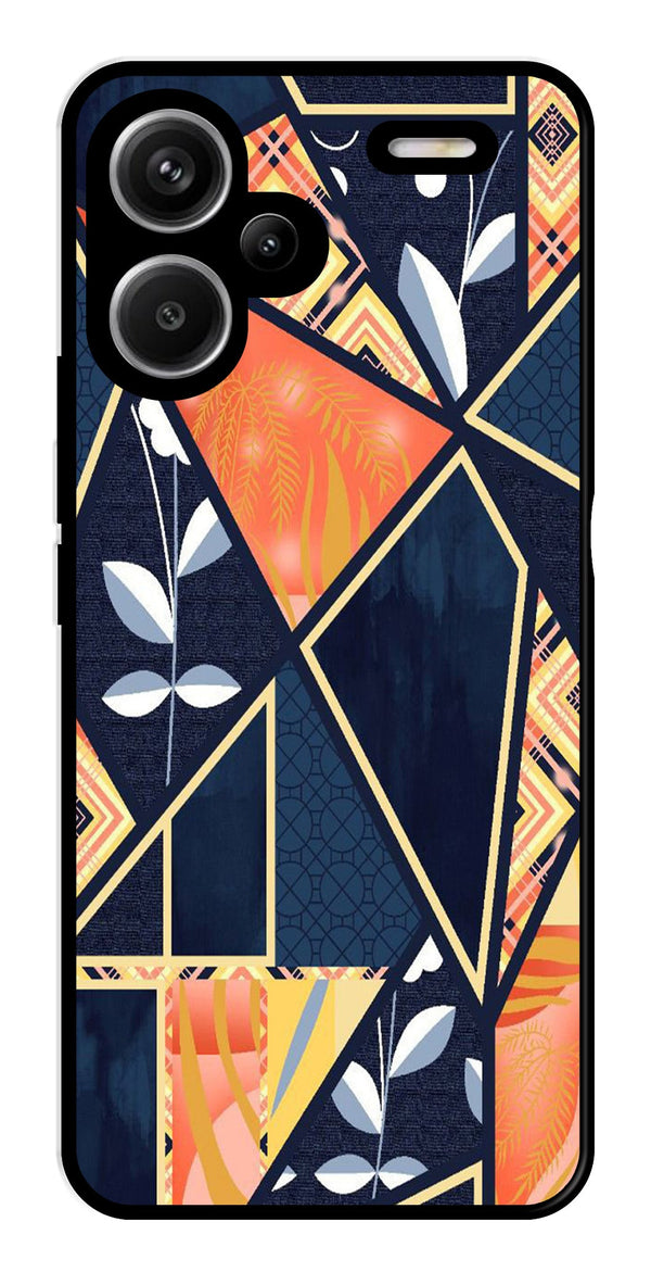 Marble Design Metal Mobile Case for Redmi Note 13 Pro Plus 5G   (Design No -07)