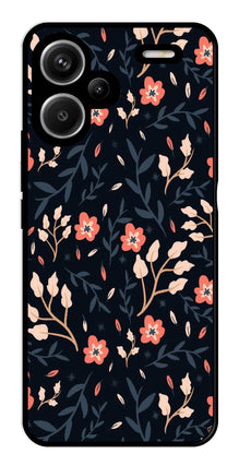 Floral Pattern Metal Mobile Case for Redmi Note 13 Pro Plus 5G