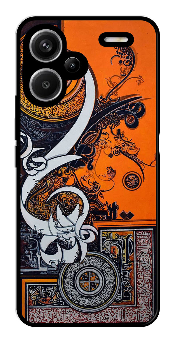 Qalander Art Metal Mobile Case for Redmi Note 13 Pro Plus 5G   (Design No -16)