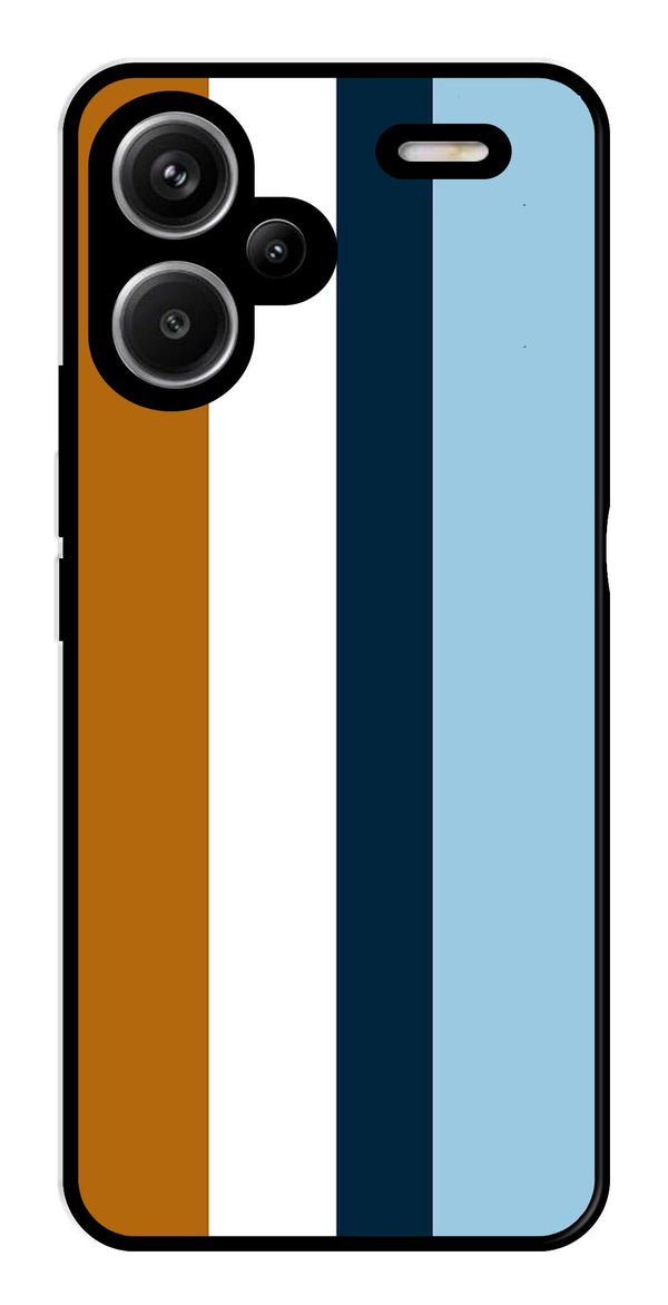 MultiColor Pattern Metal Mobile Case for Redmi Note 13 Pro Plus 5G   (Design No -17)