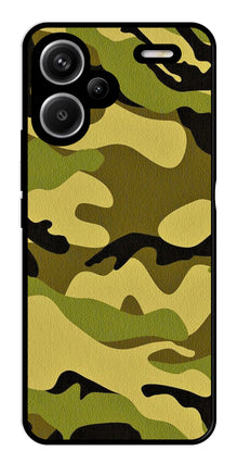 Army Pattern Metal Mobile Case for Redmi Note 13 Pro Plus 5G