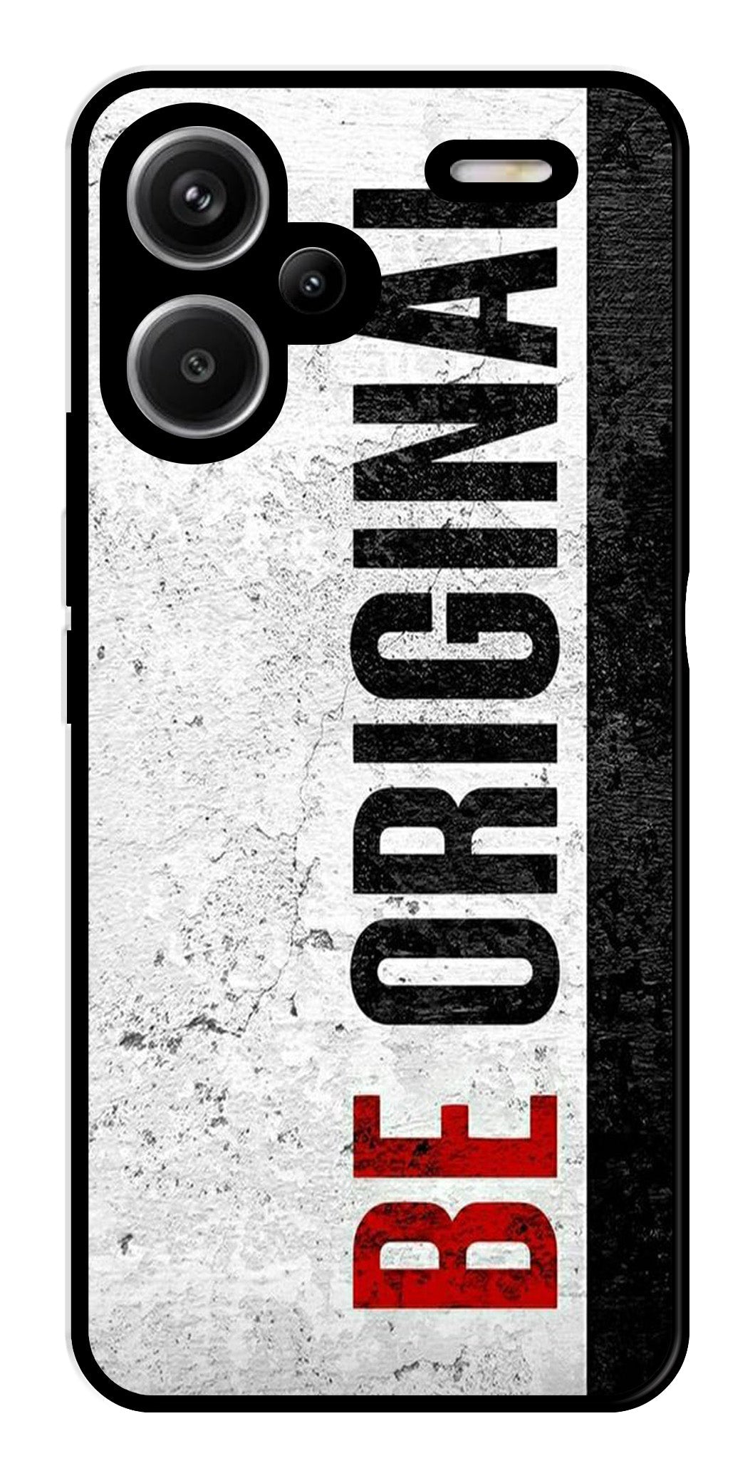 Be Original Metal Mobile Case for Redmi Note 13 Pro Plus 5G   (Design No -38)
