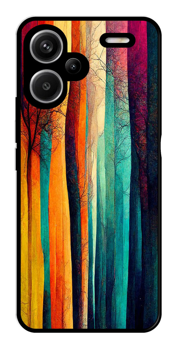 Modern Art Colorful Metal Mobile Case for Redmi Note 13 Pro Plus 5G   (Design No -47)