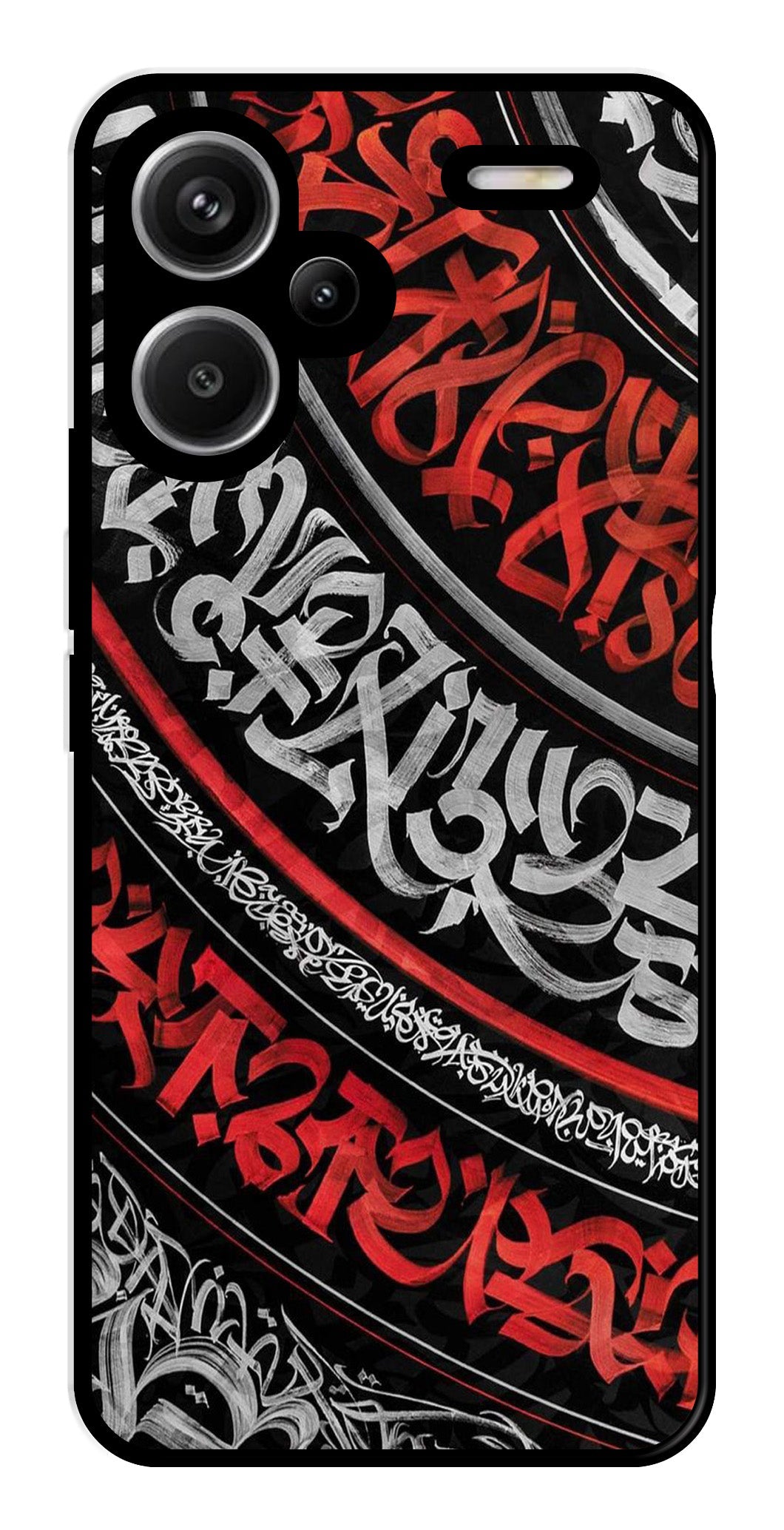 Qalander Art Metal Mobile Case for Redmi Note 13 Pro Plus 5G   (Design No -49)