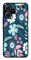 Flower Leaves Design Metal Mobile Case for Redmi Note 13 Pro Plus 5G   (Design No -50)