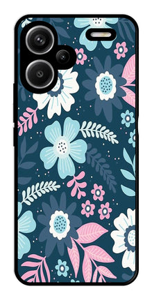 Flower Leaves Design Metal Mobile Case for Redmi Note 13 Pro Plus 5G