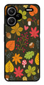 Leaves Design Metal Mobile Case for Redmi Note 13 Pro Plus 5G   (Design No -51)