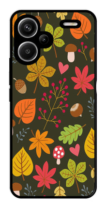 Leaves Design Metal Mobile Case for Redmi Note 13 Pro Plus 5G