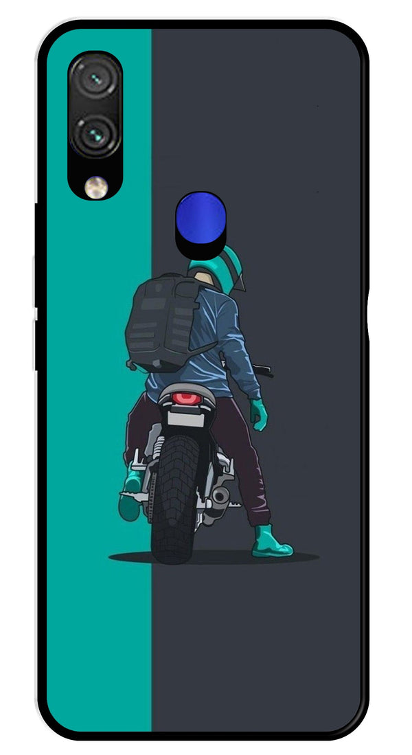 Bike Lover Metal Mobile Case for Redmi Note 7   (Design No -05)