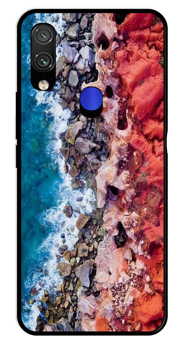 Sea Shore Metal Mobile Case for Redmi Note 7   (Design No -18)