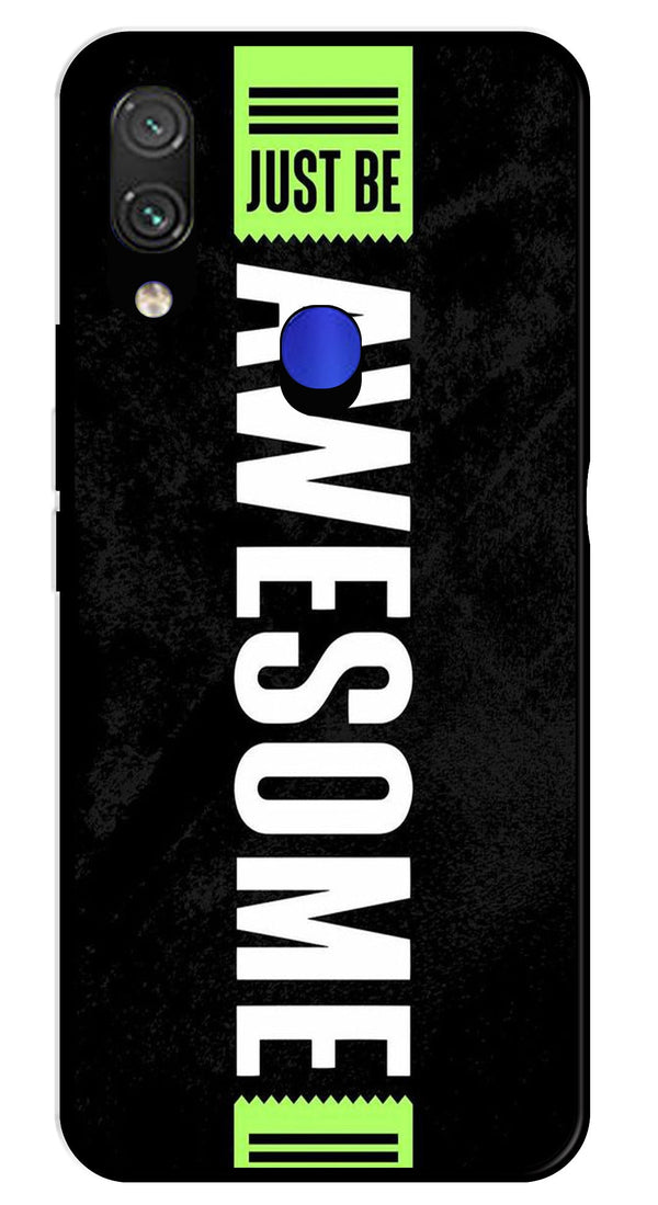 Awesome Metal Mobile Case for Redmi Note 7   (Design No -33)