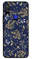 Floral Pattern  Metal Mobile Case for Redmi Note 7   (Design No -52)