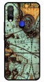 Map Design Metal Mobile Case for Redmi Note 7   (Design No -54)