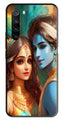 Lord Radha Krishna Metal Mobile Case for Redmi Note 8   (Design No -01)