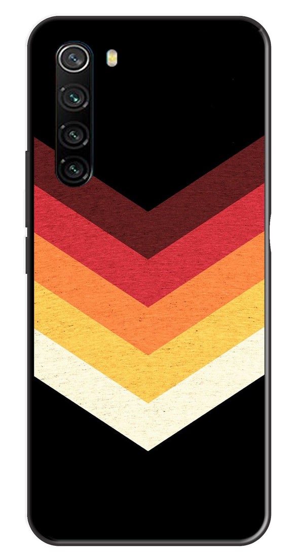 MultiColor Arrow Metal Mobile Case for Redmi Note 8   (Design No -04)