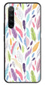 Colorful Feathers Metal Mobile Case for Redmi Note 8   (Design No -06)