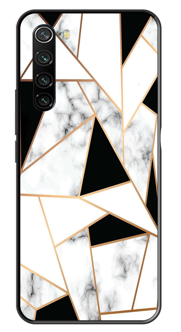 Marble Design2 Metal Mobile Case for Redmi Note 8   (Design No -08)