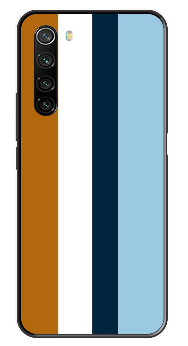 MultiColor Pattern Metal Mobile Case for Redmi Note 8   (Design No -17)