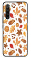 Autumn Leaf Metal Mobile Case for Redmi Note 8   (Design No -19)