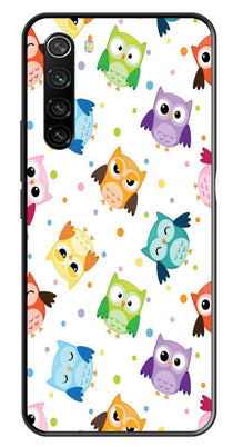 Owls Pattern Metal Mobile Case for Redmi Note 8