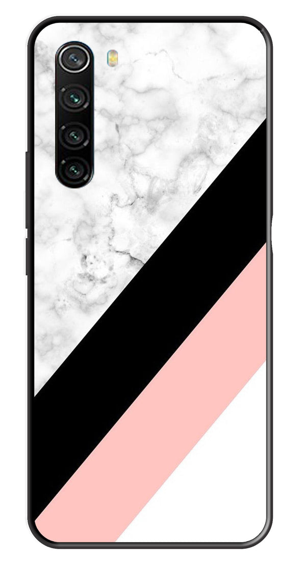 Marble Design Metal Mobile Case for Redmi Note 8   (Design No -24)