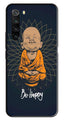 Be Happy Metal Mobile Case for Redmi Note 8   (Design No -27)